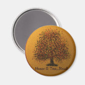 Aimant Honorer un arbre (Recto/Verso)