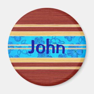 Aimant Honu Hawiian Fake Wood Surboard