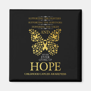 Aimant Hope Chilhood Cancer Awareness Gold Ribbon