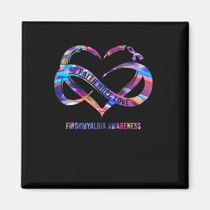 Aimant Hope Love Fibromyalgia Awareness 2