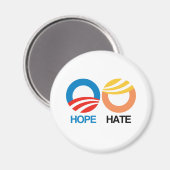 Aimant HOPE (Obama) contre HATE (Trump) (Recto/Verso)