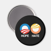 Aimant HOPE (Obama) contre HATE (Trump) (Recto/Verso)