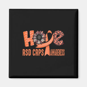 Aimant Hope Orange Ribbon Leopard Tournesol RSD CRPS Awar