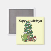 Aimant Hoppy Holidays Tshirts et cadeaux (Recto/Verso)