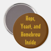 Aimant Hops, Levure et Homebrew à l'intérieur (Recto/Verso)