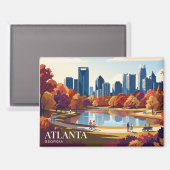Aimant Horizon d'Atlanta États-Unis (Recto/Verso)