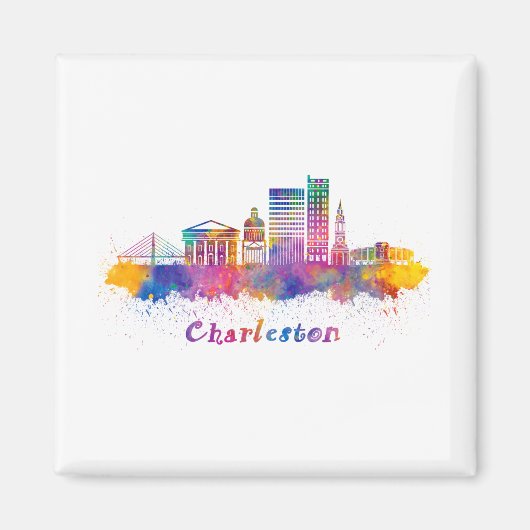 Aimant horizonte charleston acuarela (Devant)