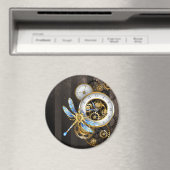 Aimant Horloge à vapeur avec libellule mécanique (In Situ (Lave-vaisselle))