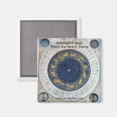 Aimant Horloge Astrologique, Piazza San Marco, Venise (Recto/Verso)