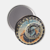 Aimant Horloge Astronomique À Praque (Recto/Verso)