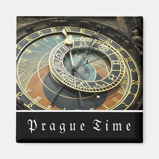 Aimant Horloge astronomique de Prague (Devant)