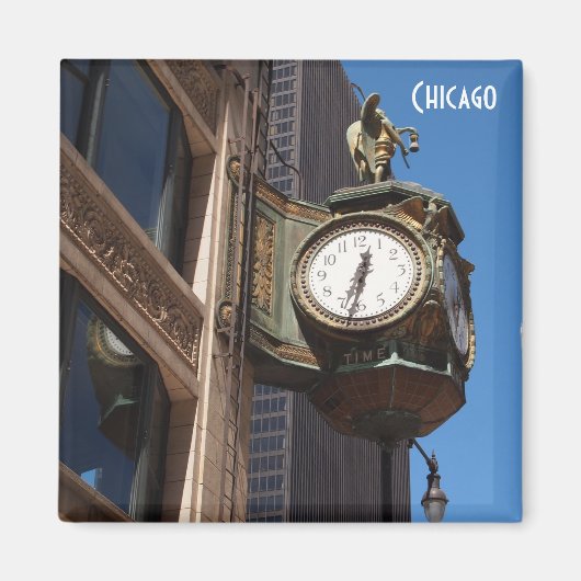 Aimant Horloge de Chicago (Devant)
