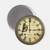 Aimant Horloge déplaisante personnalisée (Recto/Verso)