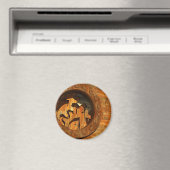 Aimant horloge en bois (In Situ (Lave-vaisselle))