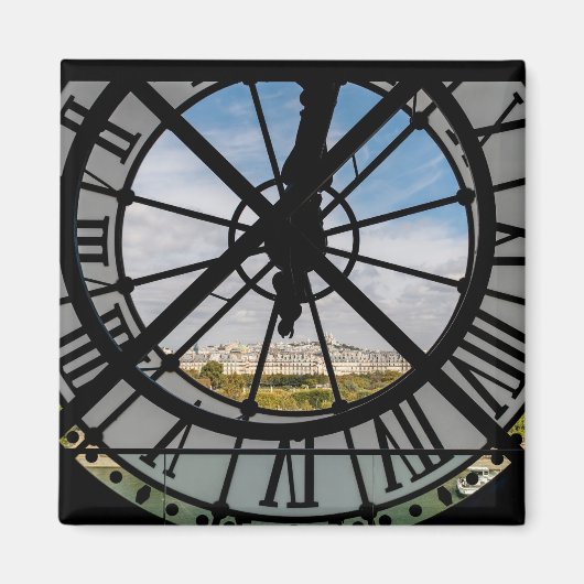 Aimant Horloge géante en verre au Musée d'Orsay - Paris (Devant)