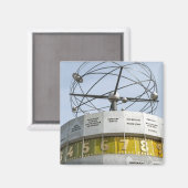 Aimant Horloge mondiale à Berlin (Recto/Verso)