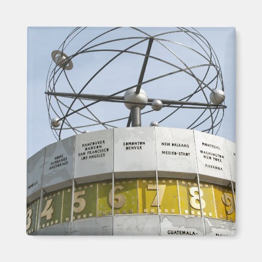 Aimant Horloge mondiale à Berlin (Devant)