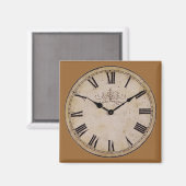 Aimant Horloge vintage (Recto/Verso)