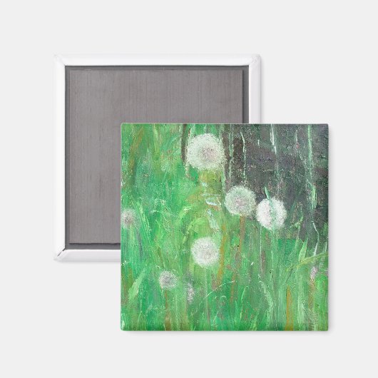 Aimant Horloges Dandelion en Grass 2008 huile sur toile (Recto/Verso)