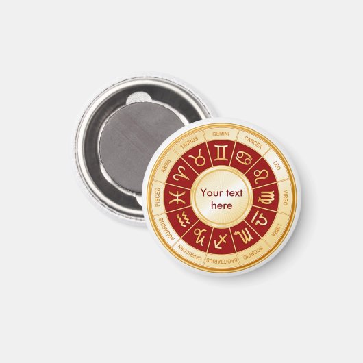 Aimant Horoscope Mandala (Recto/Verso)