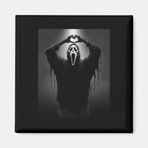 Aimant Horreur Visage Horreur Coeur fantôme Mains Déplais