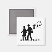 Aimant Hors de ma pelouse (Recto/Verso)