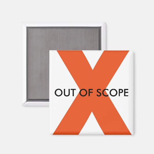 Aimant hors portée (Recto/Verso)