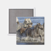 Aimant Horses galloping in the water (Recto/Verso)