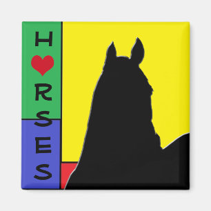 Aimant Horsess I (couleurs primaires)