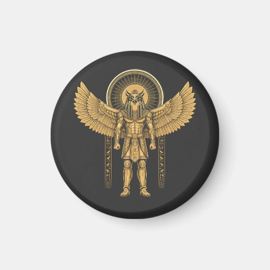 Aimant Horus avec disque solaire  (Devant)