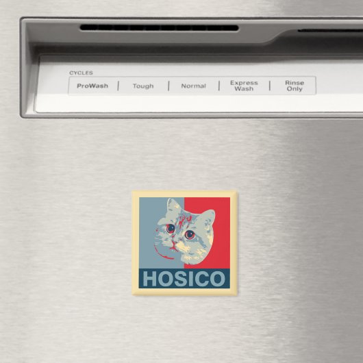 Aimant Hosico - Illustration Bleu Rouge (In Situ (Lave-vaisselle))