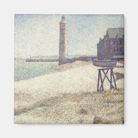Aimant Hospice et phare, Honfleur par Georges Seurat (Devant)