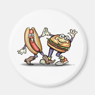 Aimant Hot Dog n Hamburger