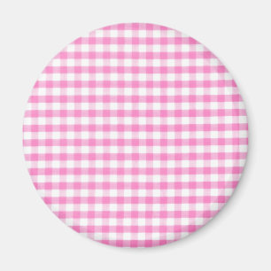 Aimant Hot pink Gingham