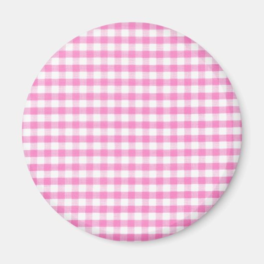 Aimant Hot pink Gingham (Devant)