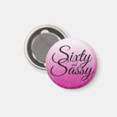 Aimant Hot Pink Parties scintillant Ombre 60 et Sassy 60e (Recto/Verso)