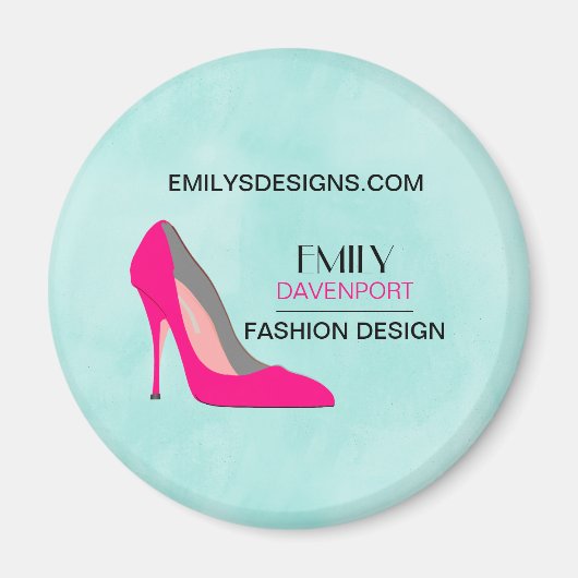 Aimant Hot Rose Stiletto High Heel Chaussure Chic Busines (Devant)