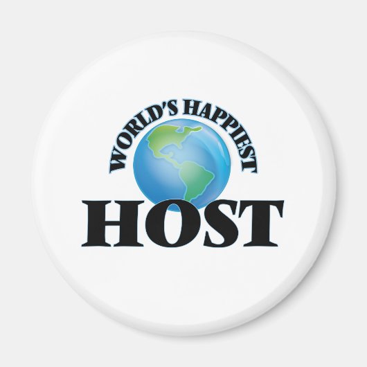Aimant Hôte le plus heureux du monde (Devant)
