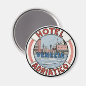 Aimant Hotel Adriatico à Venise (Recto/Verso)