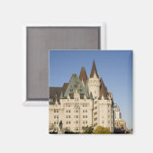 Aimant Hôtel Château Laurier à Ottawa, Ontario, Canada (Recto/Verso)