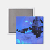 Aimant Hôtel de Glace, Québec, Canada (Recto/Verso)