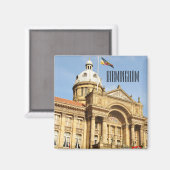 Aimant Hôtel de ville à Birmingham, Angleterre Royaume-Un (Recto/Verso)