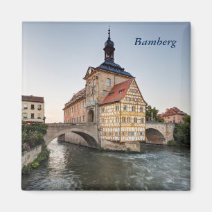 Aimant Hôtel de ville et pont Obere à Bamberg