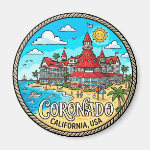Aimant Hôtel del Coronado, Coronado, comté de San Diego