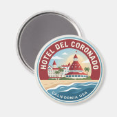 Aimant Hôtel del Coronado États-Unis (Recto/Verso)