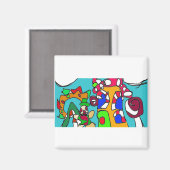 Aimant Hôtel Gingerbread et plaisir (Recto/Verso)