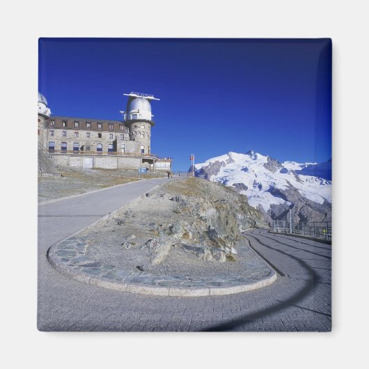 Aimant hôtel Kulm et sentier, Gornergrat, Zermatt, (Devant)