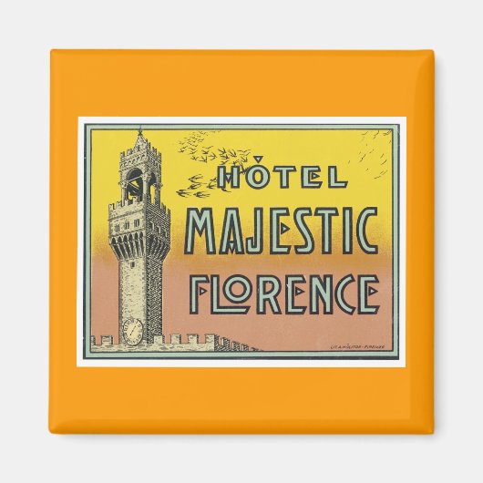 Aimant Hôtel Majestic Florence (Devant)