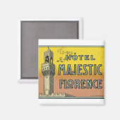 Aimant Hôtel Majestic Florence (Recto/Verso)