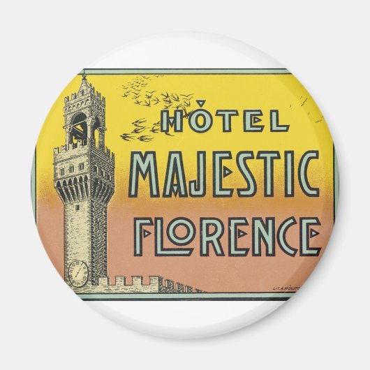 Aimant Hôtel Majestic Florence (Devant)